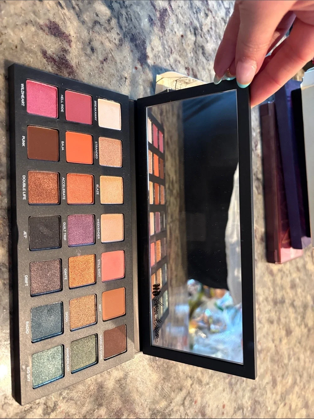 Urban Decay Born to Run Eyeshadow Palette - Black with Multicolor Logo